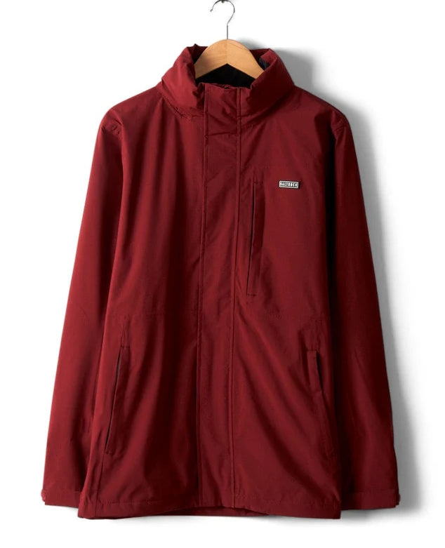 Saltrock Mens Whistler II Waterproof Hooded Jacket - Dark Red