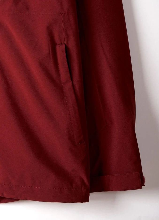 Saltrock Mens Whistler II Waterproof Hooded Jacket - Dark Red