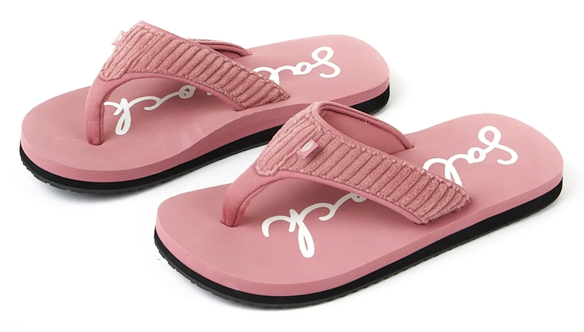 Saltrock Womens Laguna Cord Flip Flops - Mid Pink