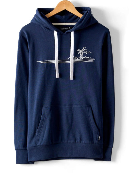 Saltrock Womens Ocean Stripe Pop Hoodie - Blue