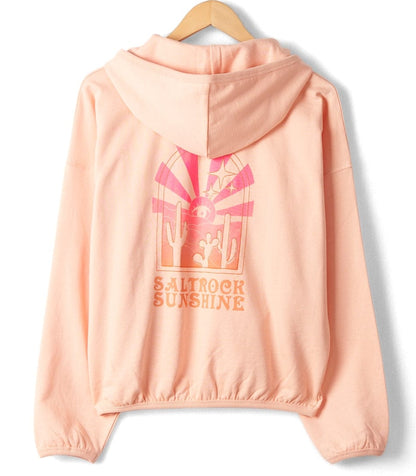 Saltrock Womens Sunshine Pop Hoodie - Peach