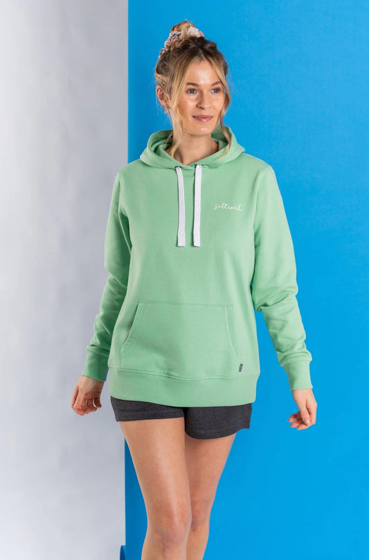Saltrock Womens Velator Pop Hoodie - Light Green