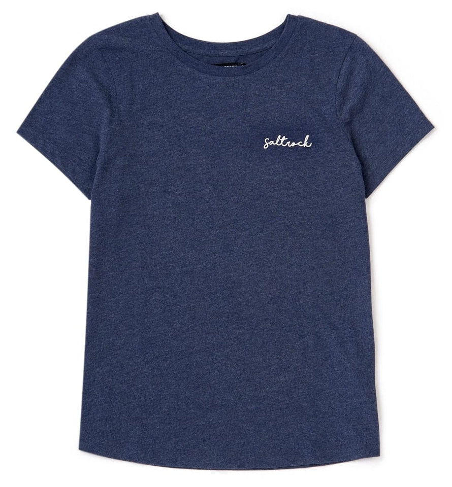 Saltrock women's short sleeve plain Velator tee in Blue Marl.