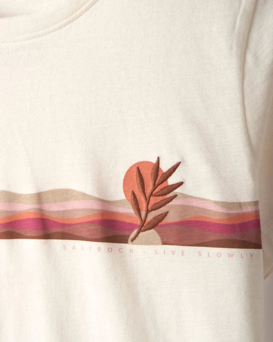 Saltrock Womens Wavey Stripe Short Sleeve Tee - Cream
