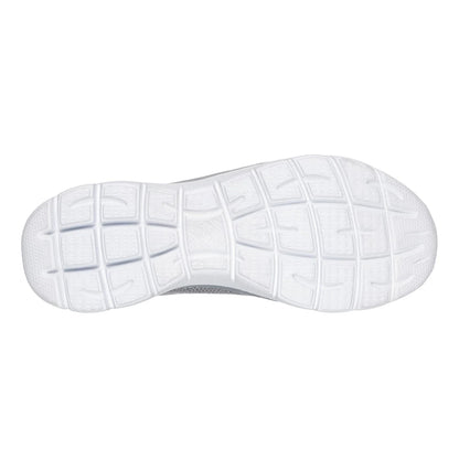 Skechers womens Summits New Nature grey shoes white flexible rubber outsole with textured tread for traction and cushioning