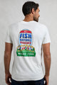 Weird Fish Mens Fish Nations Print T-Shirt White