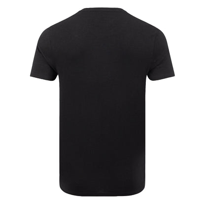 Back view of a men's Weird Fish short sleeve Fished t-shirt in black.