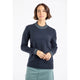 Weird Fish Womens Navy Dawkins Tipped Knitted Jumper