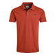 Weird Fish Mens Miles Pique Polo Shirt - Burnt Henna