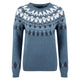 Weird Fish Womens Lowell Fair Isle Jumper - Ash Blue