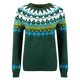 Weird Fish Womens Lowell Fair Isle Jumper - Bottle Green