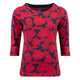 Weird Fish Womens Pinto Floral Print Jersey T-Shirt - Cranberry