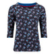 Weird Fish Womens Pinto Floral Print Jersey T-Shirt - Midnight