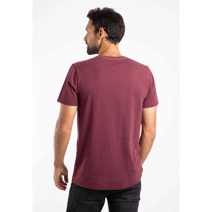 Weird Fish Mens Explorer Print T-Shirt Aubergine