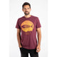 Weird Fish Mens Explorer Print T-Shirt Aubergine