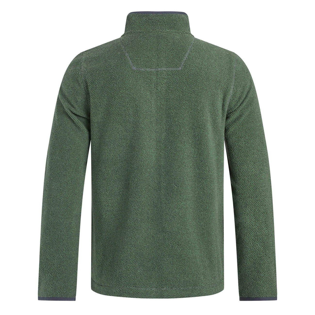 Weird Fish Mens Merrill Full Zip Textured Fleece Shaded Spruce Green