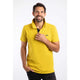 Weird Fish Mens Miles Pique Polo Shirt Antique Moss Yellow