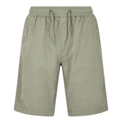 Front view of Weird Fish mens Murrisk shorts shadow casual lightweight drawstring waist shorts