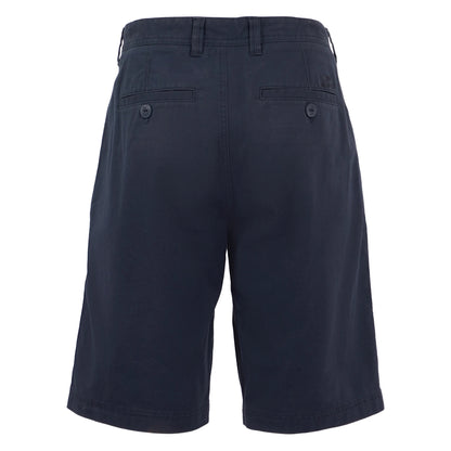 Weird Fish mens Rayburn navy chino shorts with back button pockets and belt loops