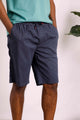 Weird Fish Mens Murrisk Relaxed Casual Shorts Navy with Red Trim