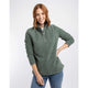 Weird Fish Womens Sarah 1/4 Zip Textured Fleece - Military Green