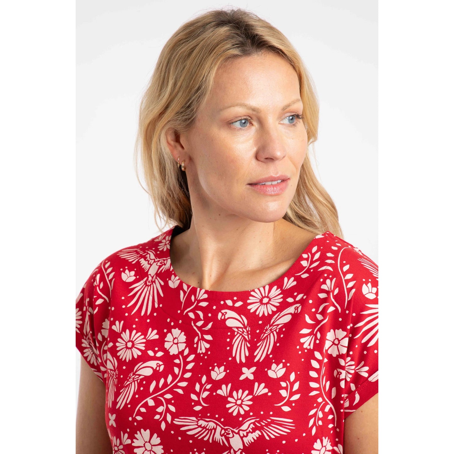 Weird Fish Womens Paw Paw T-Shirt - Rich Red