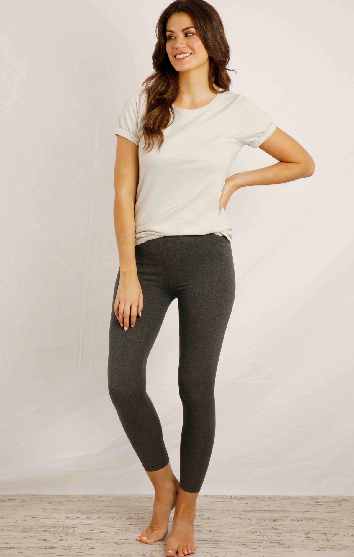 Weird Fish Womens Louisa Leggings - Charcoal Marl