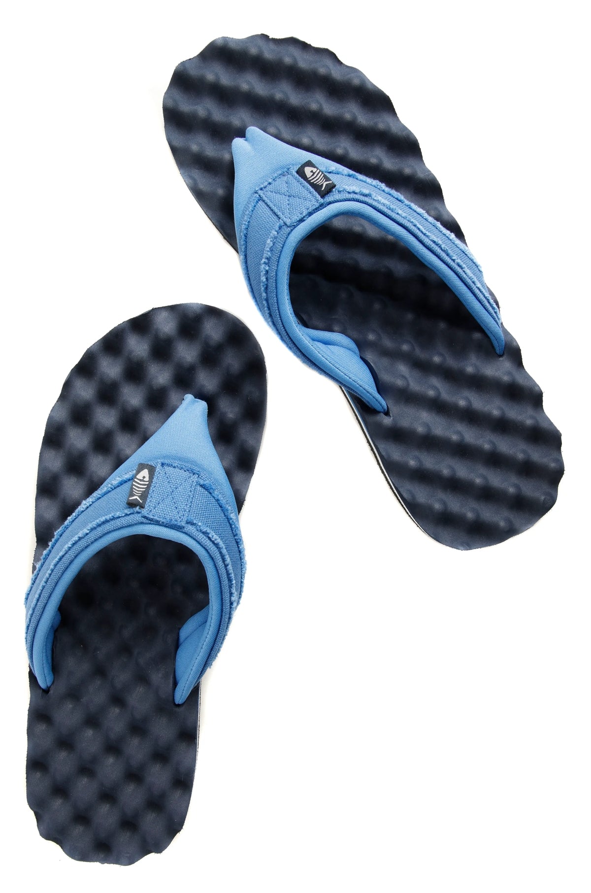 Weird Fish Mens Wexford Flip Flops Navy Blue Salt Cellar