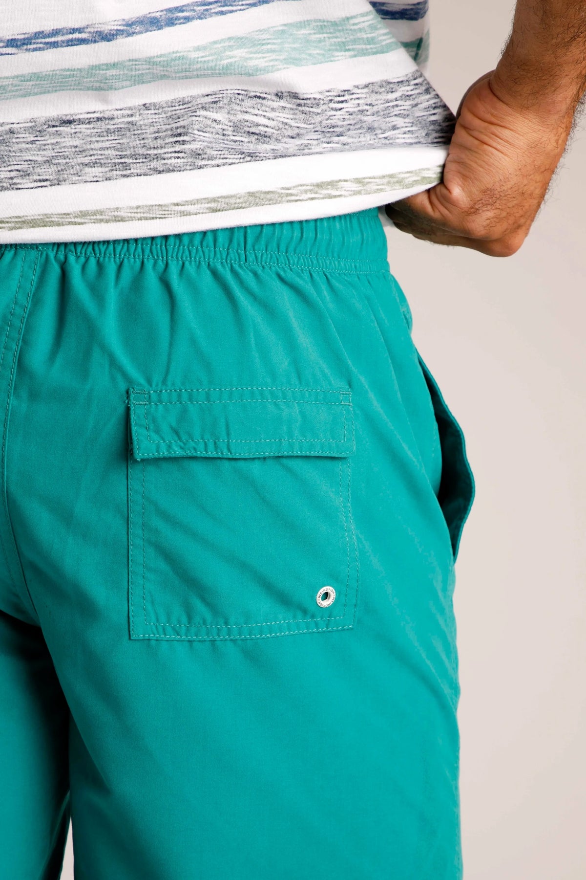 Weird Fish Mens 'Banning' Swim Shorts - Peacock