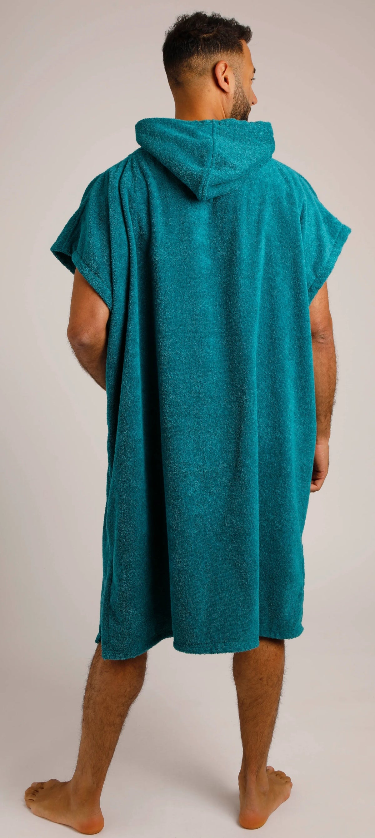 Weird Fish Adults Unisex Oceana Towelling Changing Robe - Peacock Blue