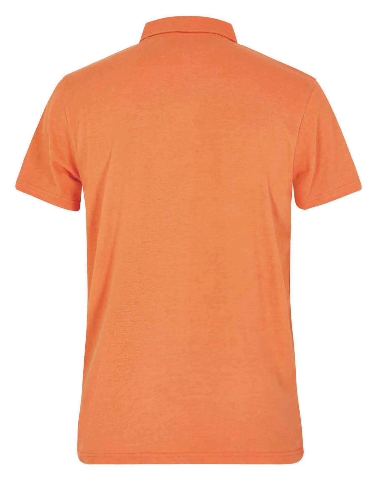 Men's two button neckline Jetstream polo shirt from Weird Fish in Mango Orange.