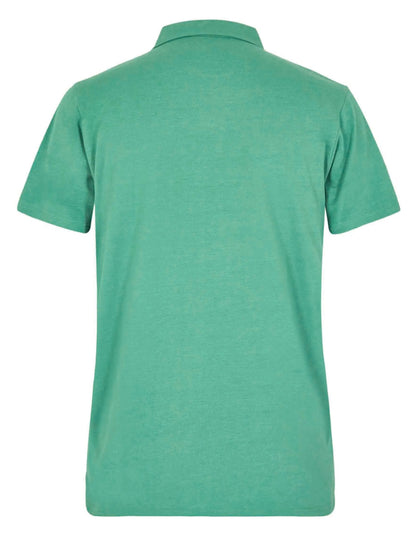 Men's plain jersey Jetstream polo shirt from Weird Fish in Dark Jade.