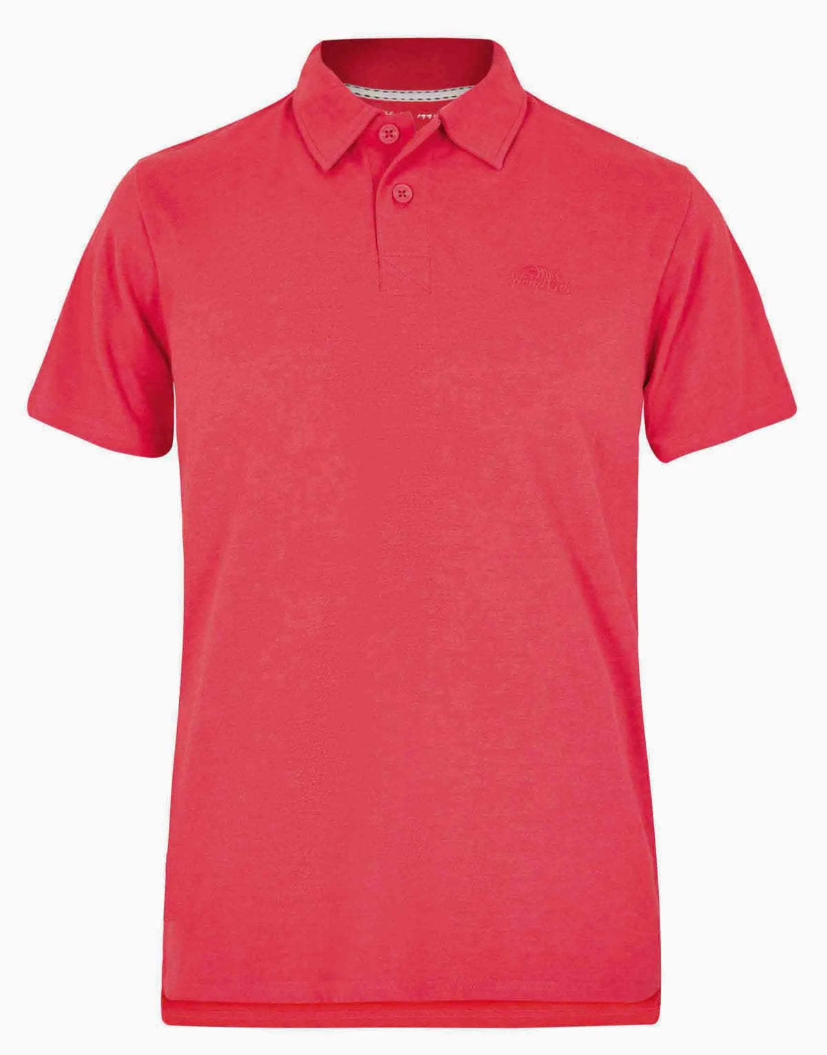 Men's Radical Red Jetstream jersey polo shirt from Weird Fish.