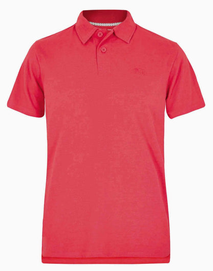 Men's Radical Red Jetstream jersey polo shirt from Weird Fish.