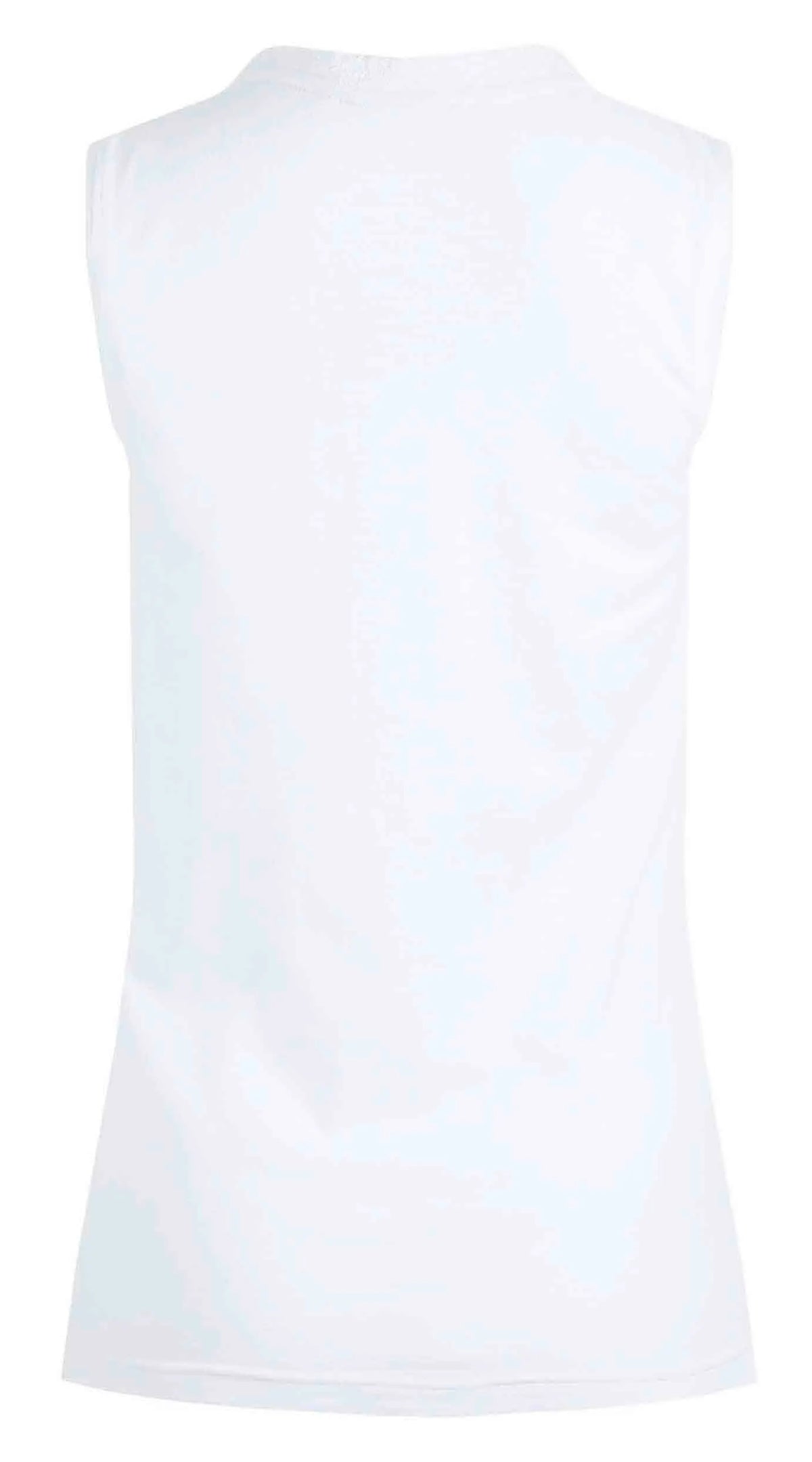Weird Fish ladies plain white Arenas cotton v-neck vest from Weird Fish.