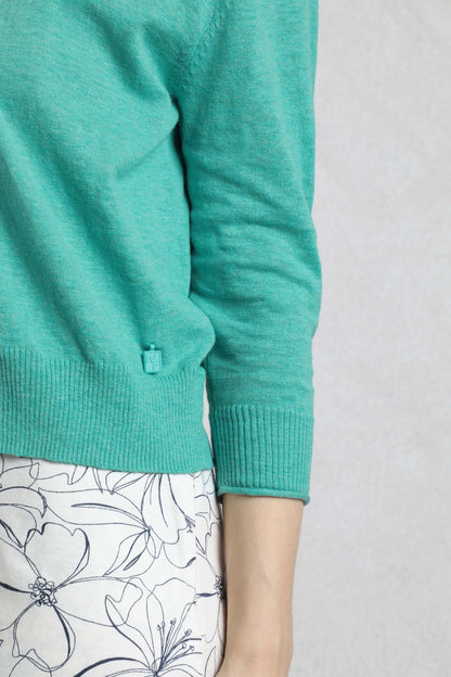 Weird Fish Womens Limon Cardigan - Aqua Blue