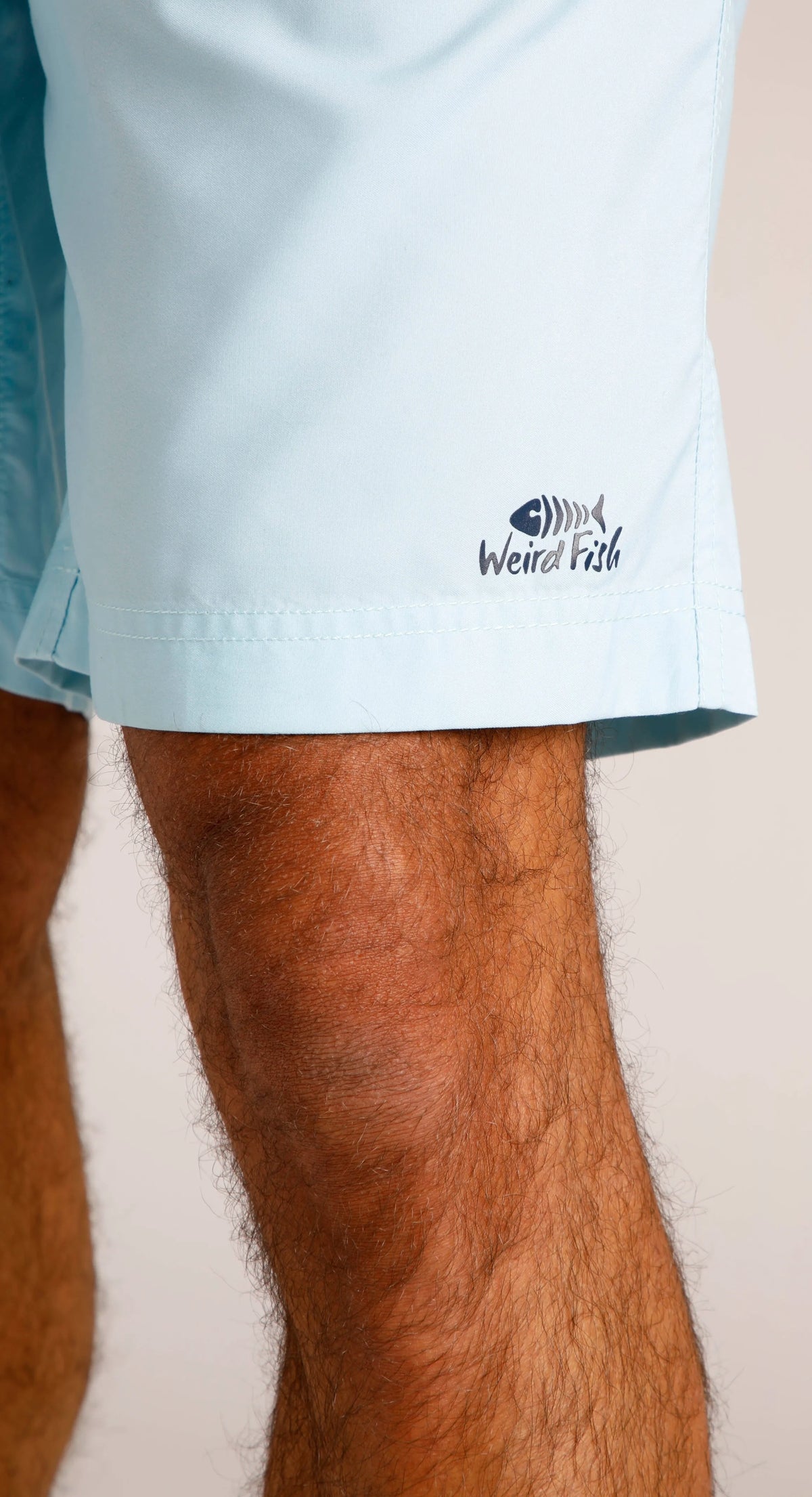 Weird Fish Mens Lucknow Printed Stripe Board Shorts - Blue Sapphire