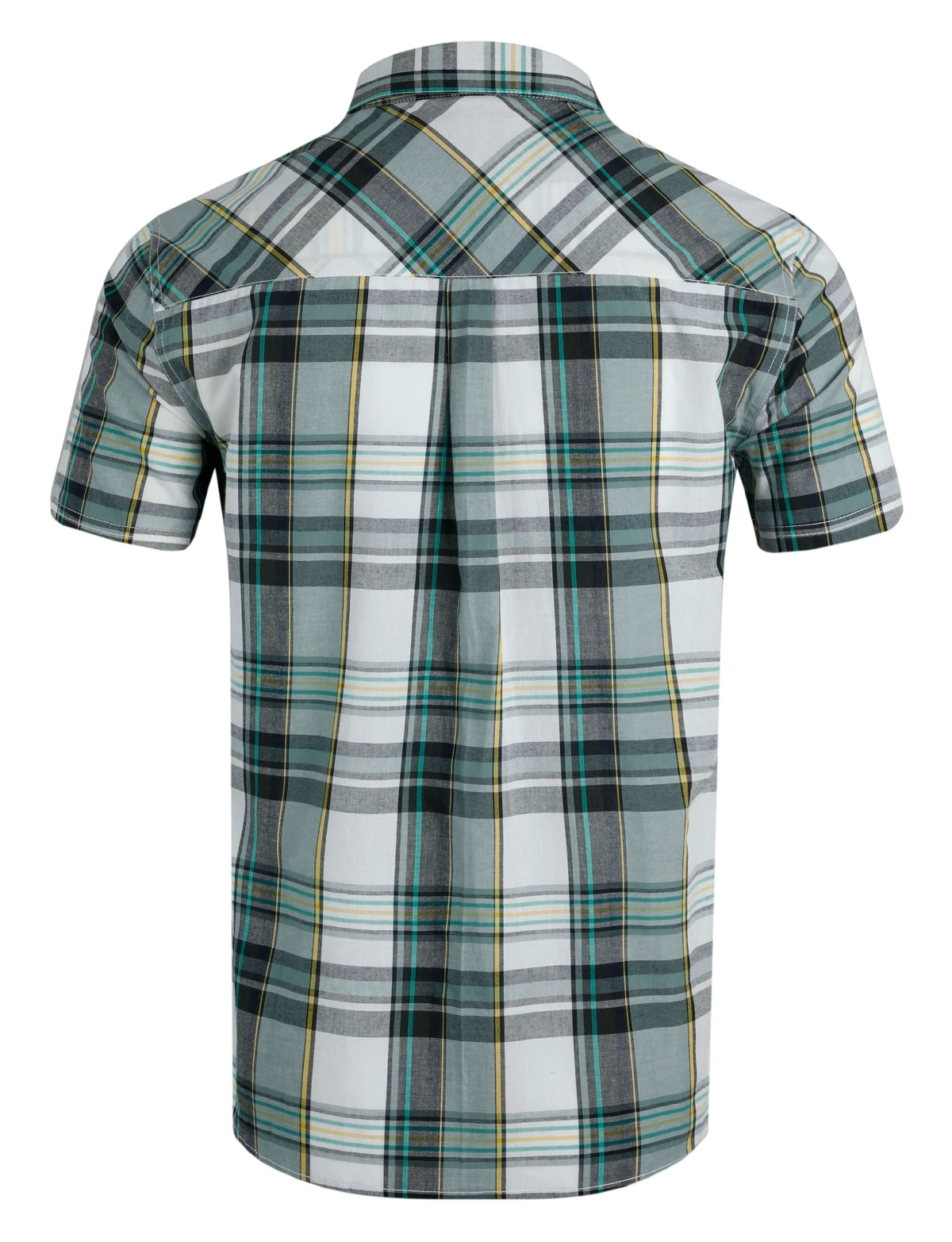 Weird Fish Mens Judd Short Sleeve Check Shirt - Dusty White