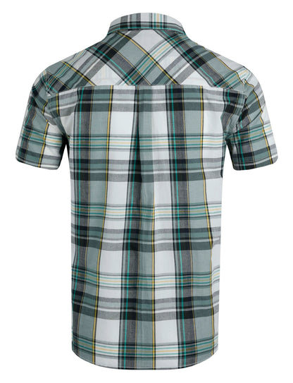 Weird Fish Mens Judd Short Sleeve Check Shirt - Dusty White