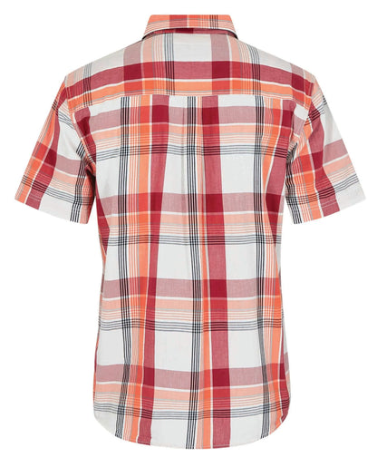 Men's check patterned Judd short sleeve shirt from Weird Fish in a Chilli Red pattern.