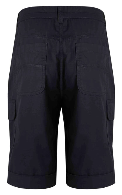 Women's Rhae cargo shorts in Navy from Weird Fish with side pockets.
