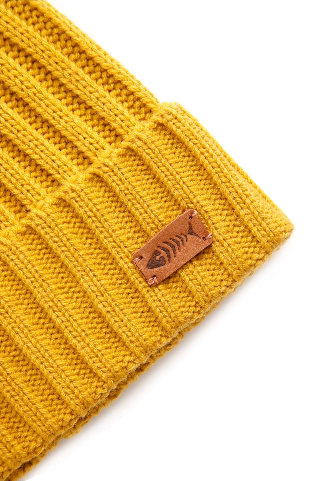 Weird Fish Monreith Eco Beanie - English Mustard Yellow
