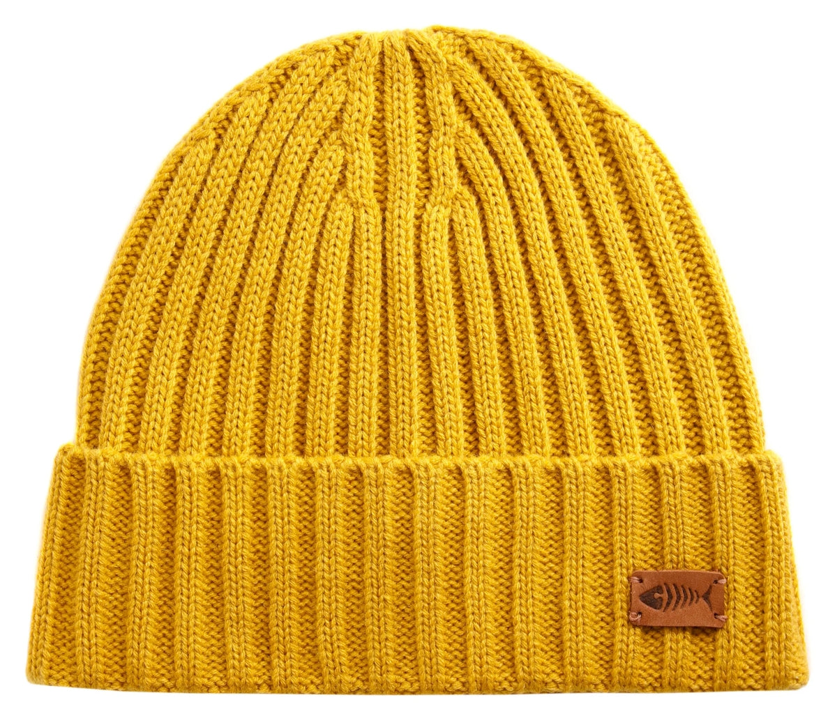 Weird Fish Monreith Eco Beanie - English Mustard Yellow
