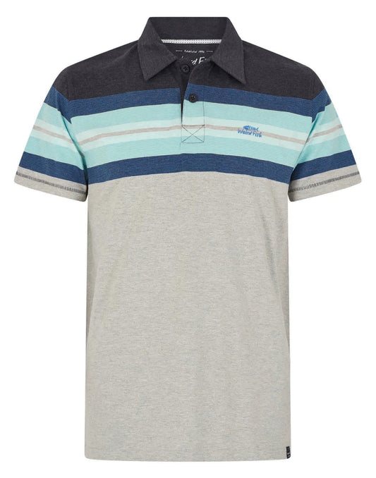 Weird Fish men's short sleeve Albury polo shirt in Sky Blue.