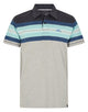 Weird Fish Mens Albury Chest Stripe Polo Shirt - Sky Blue