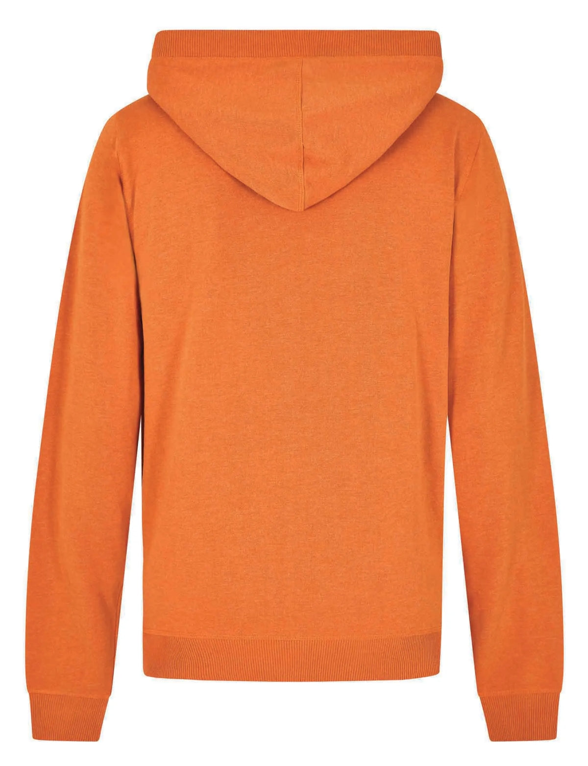 Men's pop over hooded Bryant sweatshirt from Weird Fish in a bright Brick Orange colour.