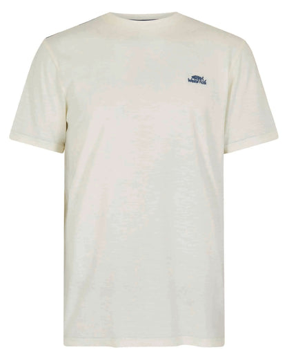 Weird Fish Mens Fished T-Shirt - Dusty White / Navy Logo