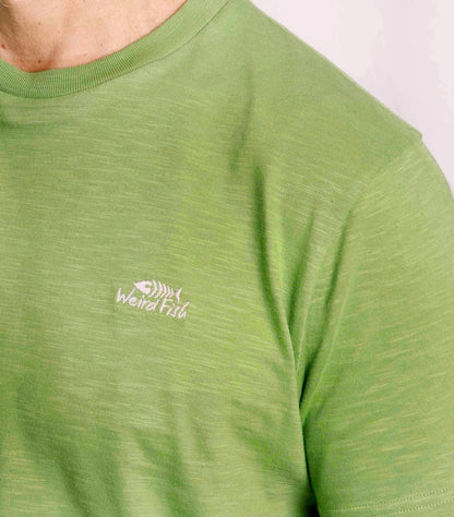 Men's Weird Fish short sleeve Fished style t-shirt in Kiwi Green.