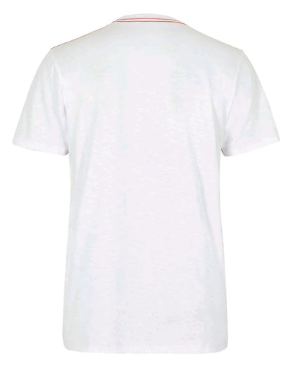 Men's white Fin short sleeve crew neck t-shirt from Weird Fish.
