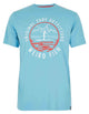 Weird Fish Mens Paddle Print T-Shirt Sky Blue